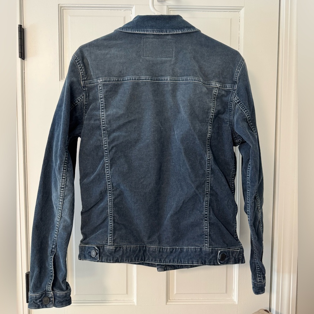 Jack & Jones Blue Corduroy Jacket - Picture 3 of 5